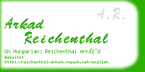 arkad reichenthal business card